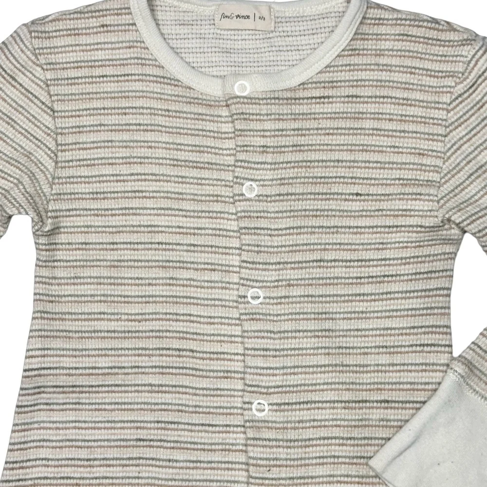 Fin & Vince Autumn Stripe‎ Waffle Pajamas